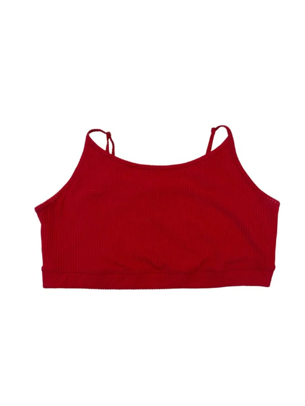 Torrid Red Heavy Hacci Rib Crop Lounge Sleep Cami Top Women's Size 3 red